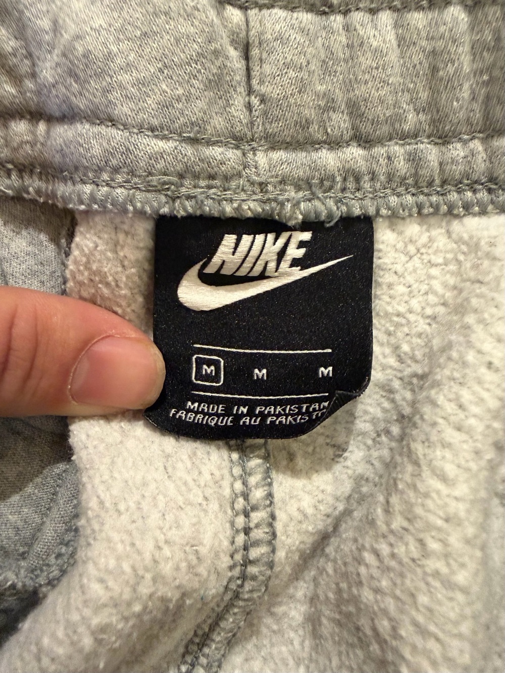 Nike Men's Fleece Sweatpants Gray M - Picture 4 of 5